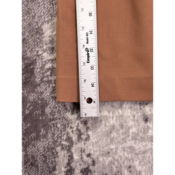 MM LaFleur Dress 2 Womens Cynthia Dress Washable Wool Twill Brown Camel - Picture 6 of 8